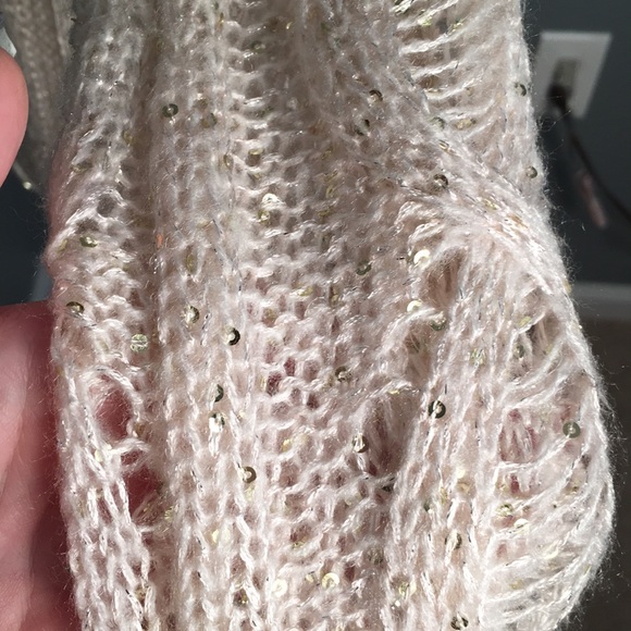 Jennifer Lopez Cream Sequin Sweater - Picture 6 of 6